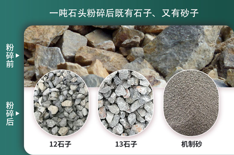 一噸石頭能出多少噸石子，石子破碎設(shè)備有哪些