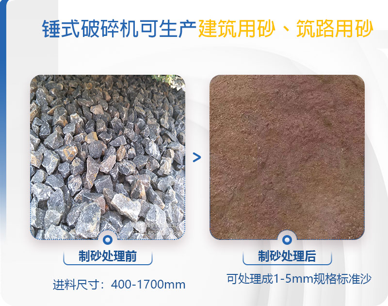 pcz1615重錘破可以制砂嗎，附現場視頻